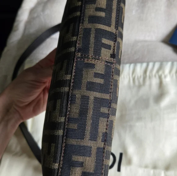 Fendi Zucca FF Pochette Shoulder Bag - Picture 8 of 16